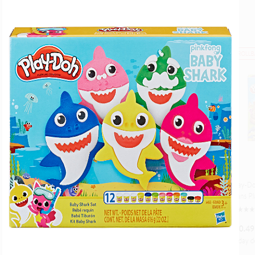 Play-Doh Pinkfong Baby Shark Set with 12 Play-Doh Cans & 21 Tools Just $14.97!