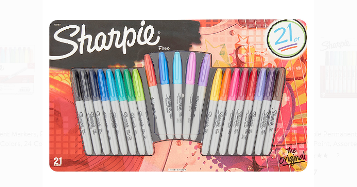 Sharpie 21 Pack Permanent Markers Only $8.68!