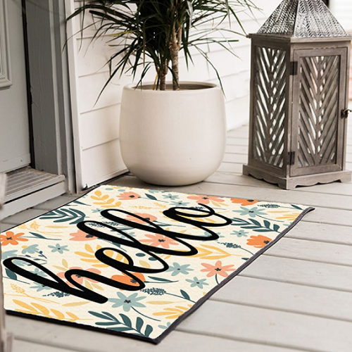 Personalized Floral Doormats (Multiple Design Options) for Only $19.69! (Reg. $40)