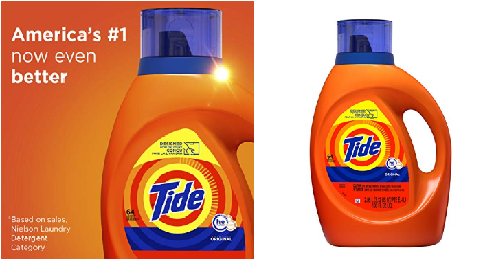 Tide HE Turbo Liquid Laundry Detergent 100 oz Only $9.37 Shipped! Stock up Price!