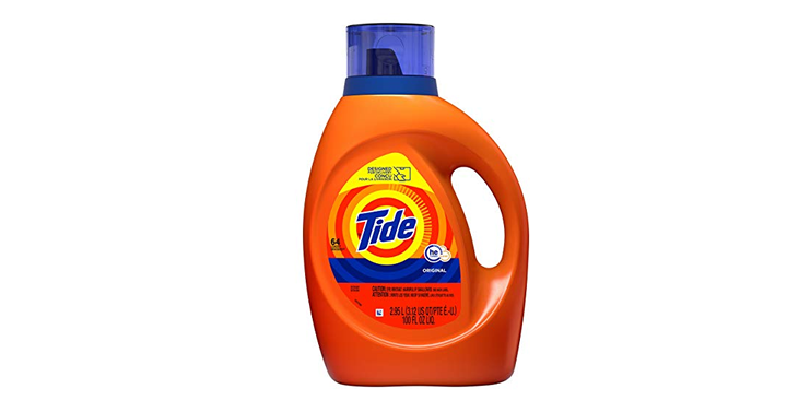 Tide HE Turbo Clean Liquid Laundry Detergent, Original Scent, 100 oz – Just $8.17! Time to stock up!
