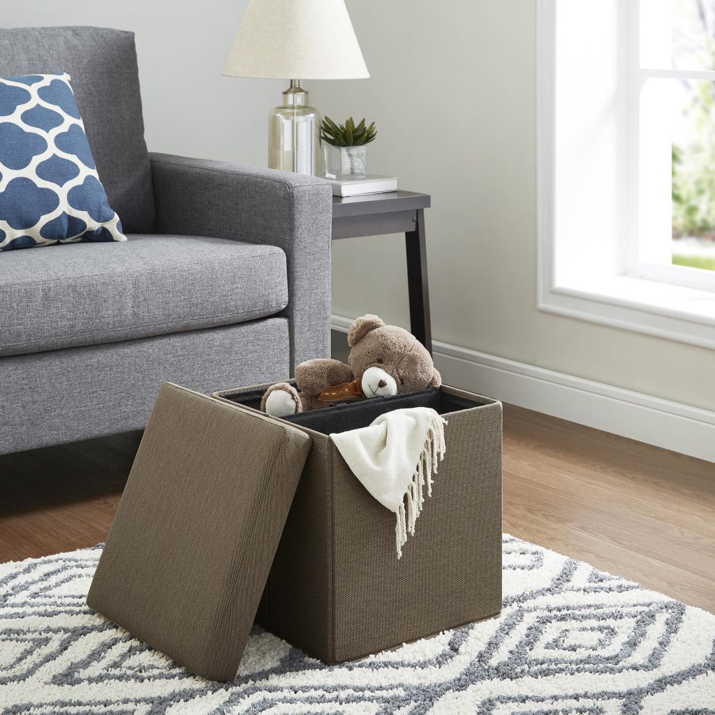 Mainstays Ultra Collapsible Storage Ottoman—$9.99!