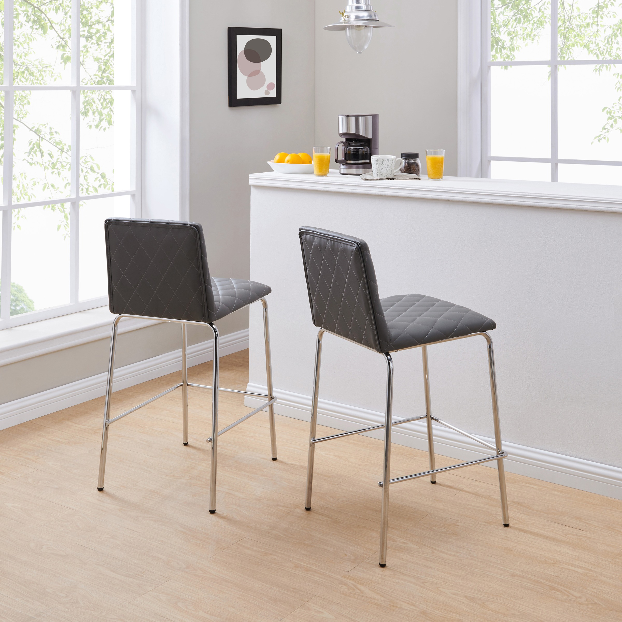 Better Homes & Gardens Etta Quilted Counter Stools (Set of 2) Only $32.00!