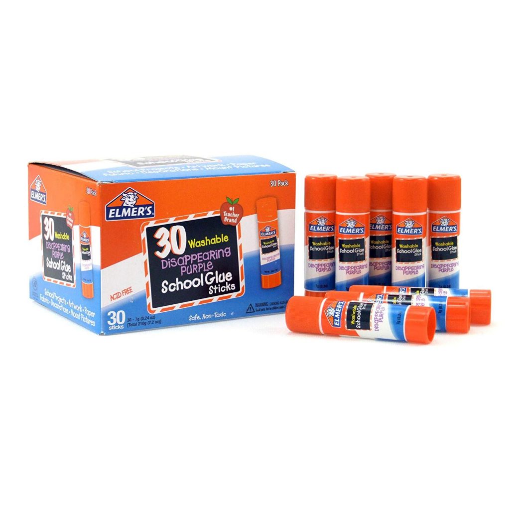 Elmer’s 30-ct Disappearing Purple School Glue Sticks Only $6.63!