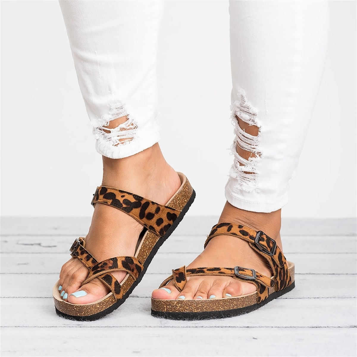 Super Cute Criss-Cross Footbed Sandals just $23.99