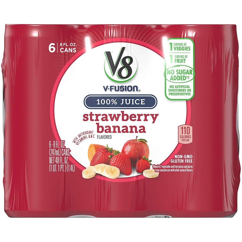 V8 Strawberry Banana Drinks, 24-pck Only $12.09!