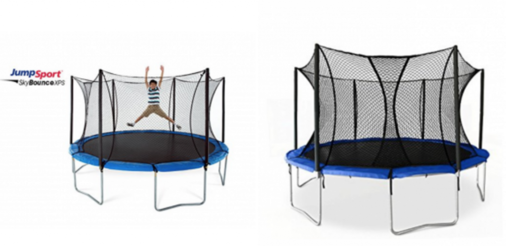 JumpSport SkyBounce 14′ XPS Trampoline System w/ Integrated Safety Enclosure Just $324.90 Today Only!