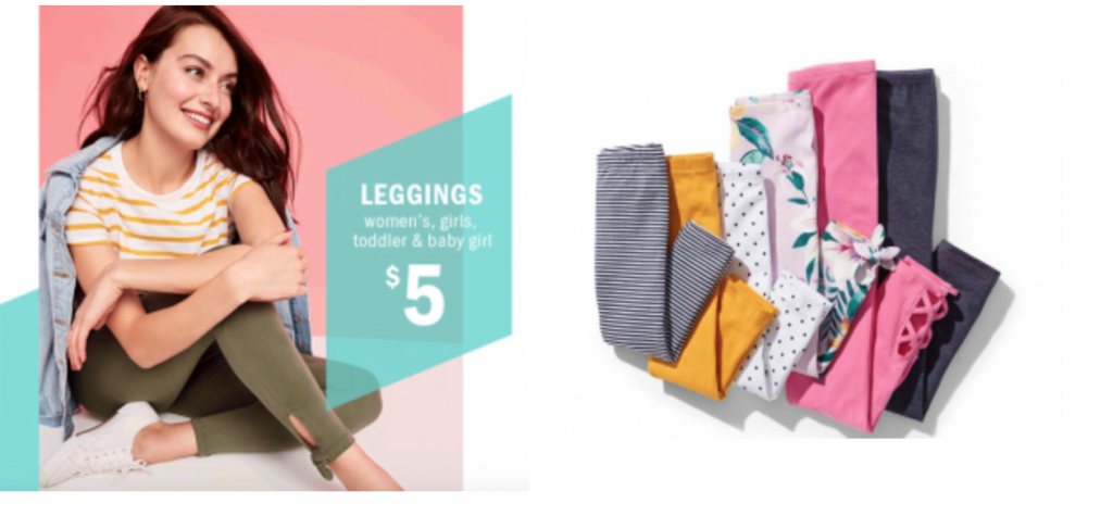 Old Navy: HOT!!! $5.00 Leggings For Women, Girls, Toddlers & Babies Today Only!