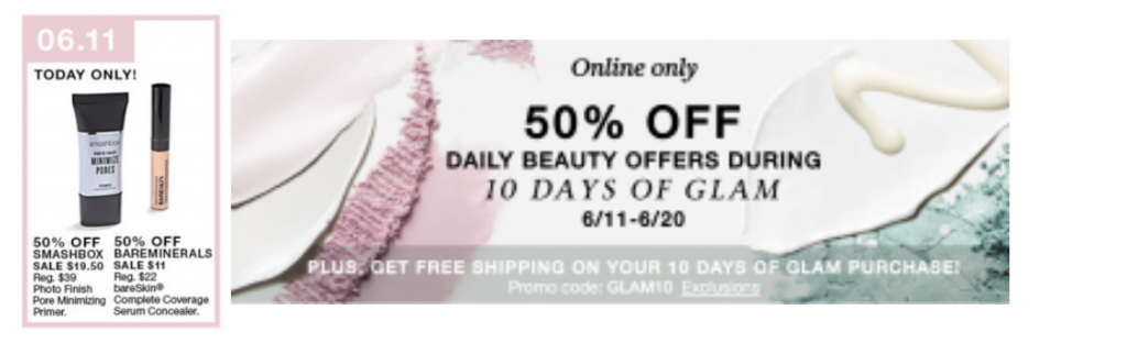 Macy’s: 10 Days of Glam! 50% Off Daily Beauty Offers Starts Today!