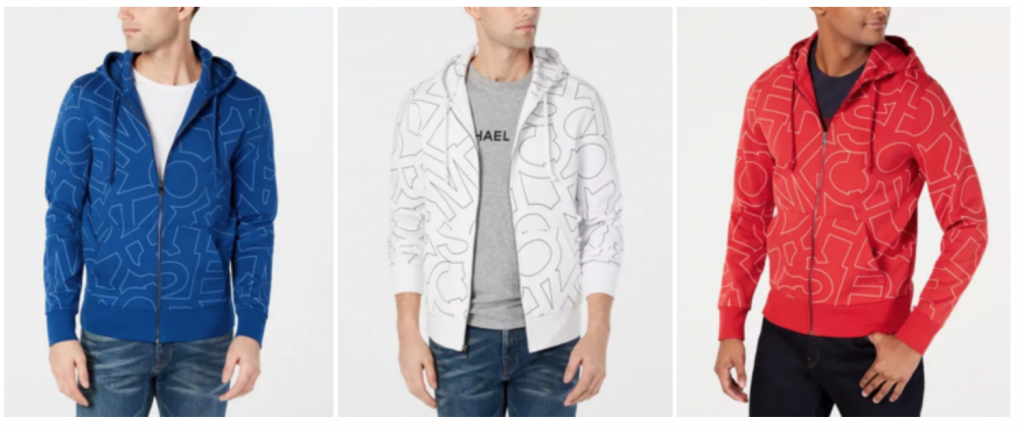 Michael Kors Men’s Full-Zip Logo Hoodie Just $35.03! (Reg. $98.00)