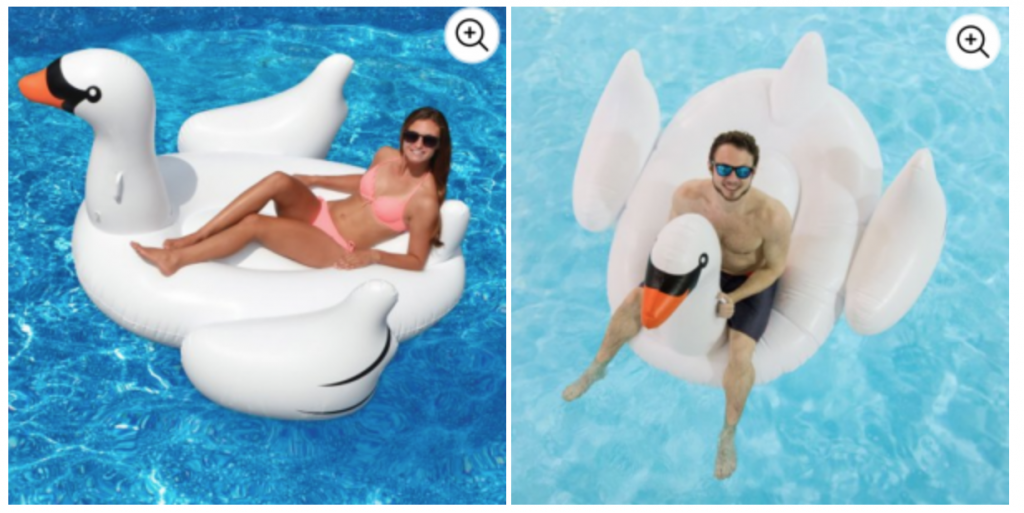 Swimline Giant Swan 75-in Inflatable Pool Float Just $16.99!