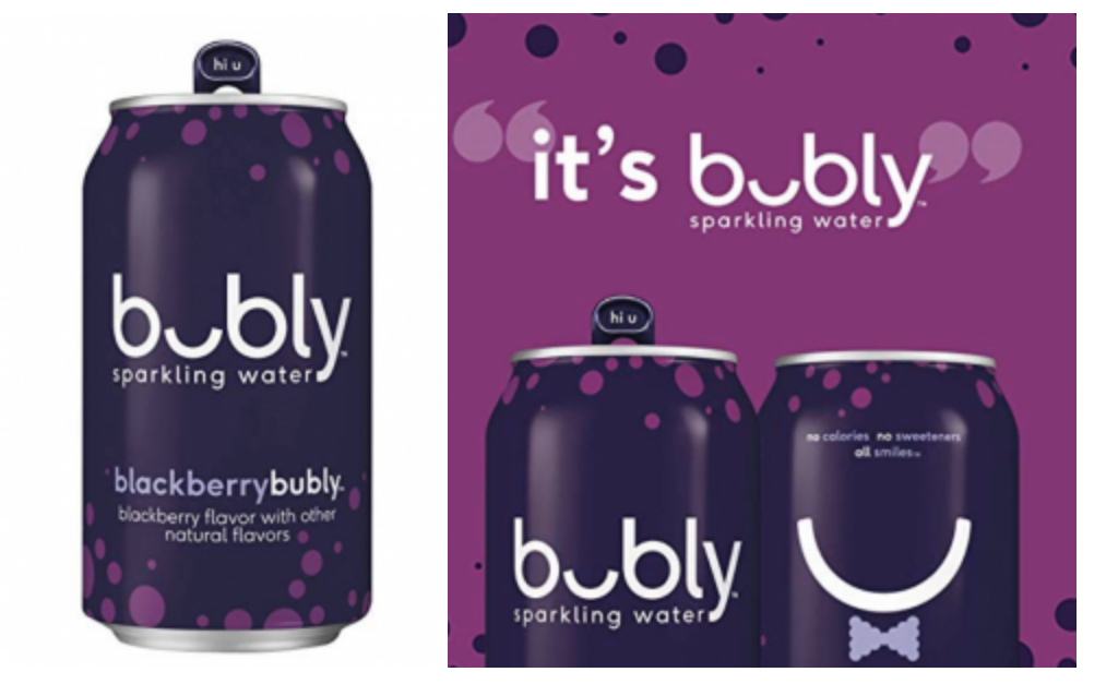 bubly Sparkling Water, Blackberry 12oz Cans 18-Count Just $7.89 Shipped!