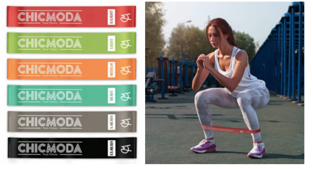 CHICMODA Exercise Resistance Loop Bands – Set of 6 Just $7.99!