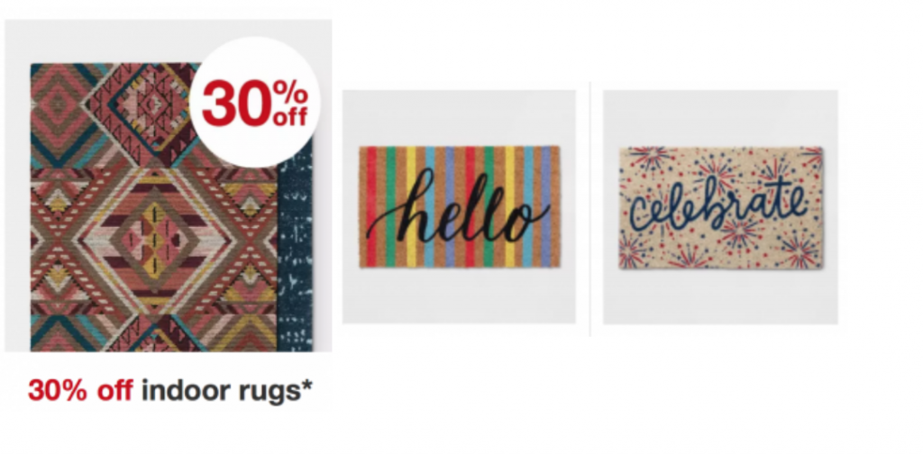 30% Off Indoor Rugs & Welcome Mat’s Today Only At Target!