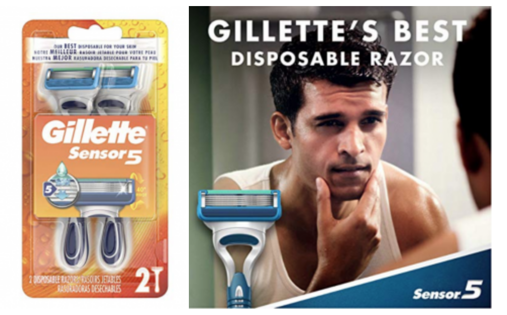 Gillette Sensor5 Men’s Disposable Razors 2-Count Just $2.32 Shipped!
