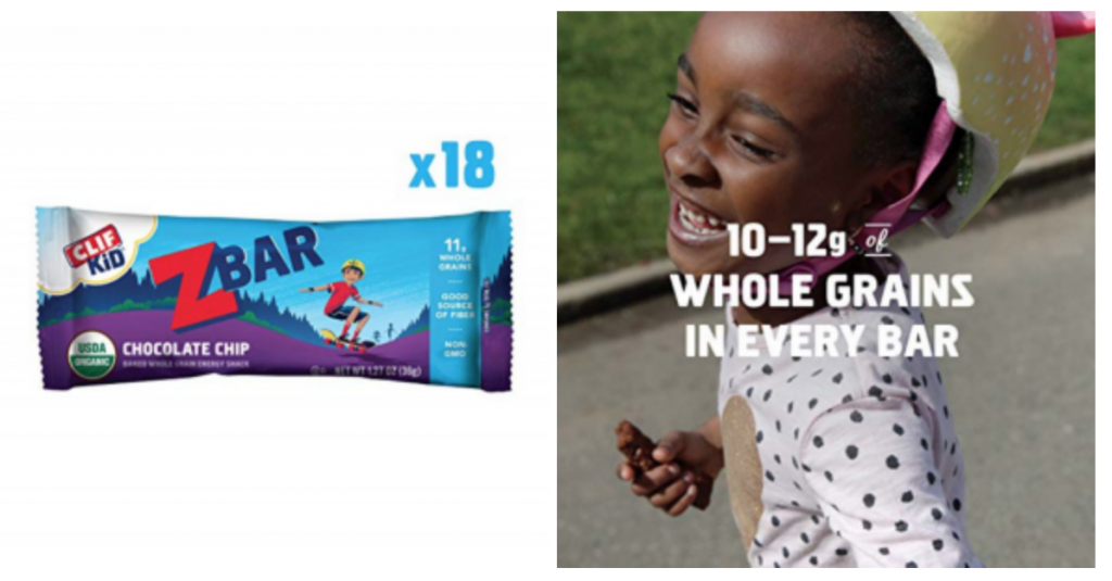 Clif Kid ZBAR Organic Energy Bar Chocolate Chip 18-Count Just $8.06 Shipped!