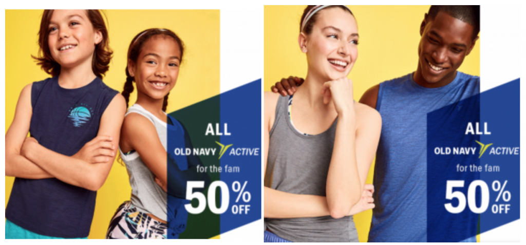 Woo hoo! 50% Off Old Navy Active For The Whole Family!