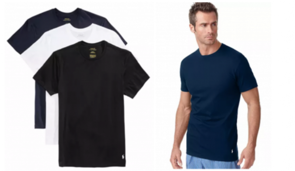 Polo Ralph Lauren Men’s 3-Pk. Classic Cotton T-Shirts Just $31.88! (Reg. $42.50)
