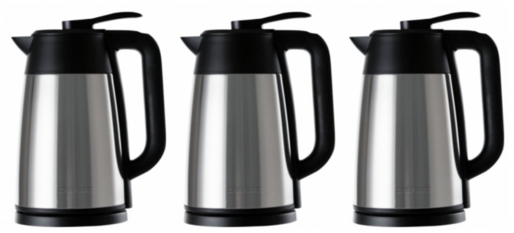 CHEFMAN – 1.7L Electric Kettle – Stainless Steel Just $24.99 Today Only!