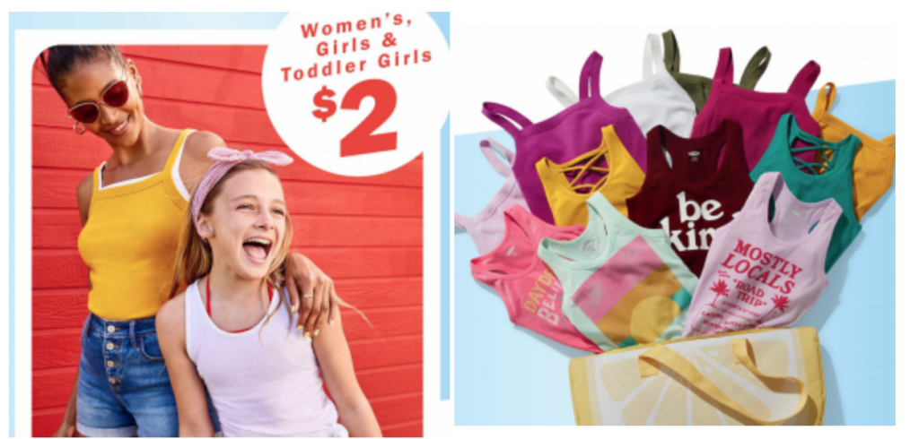 Old Navy: $2.00 Tanks For Women & Girls Today Only!