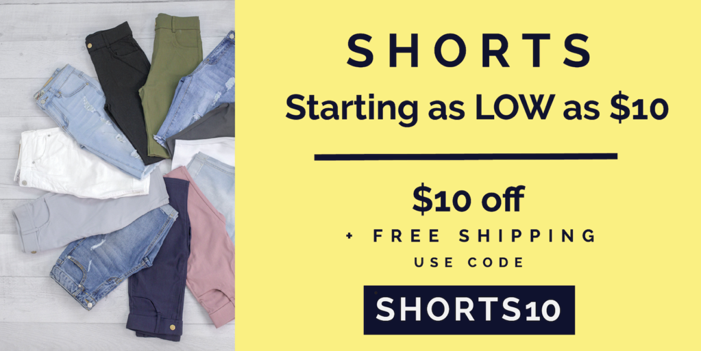 Still Available at Cents of Style! CUTE Summer Shorts – Additional $10 Off! Plus FREE shipping!