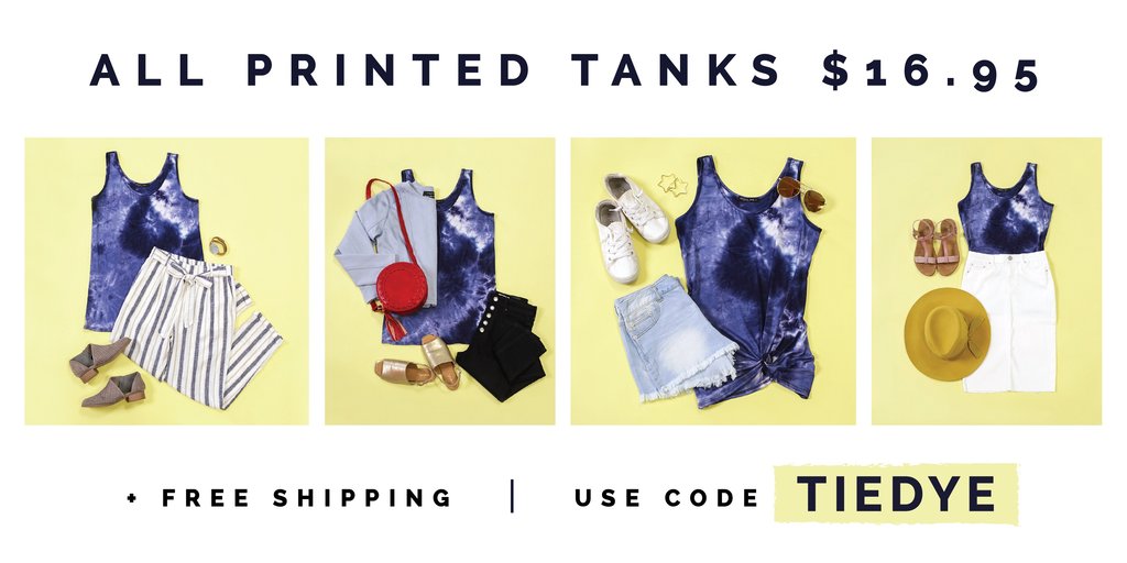 Style Steals at Cents of Style! CUTE! Printed Tanks – $16.95! FREE SHIPPING!