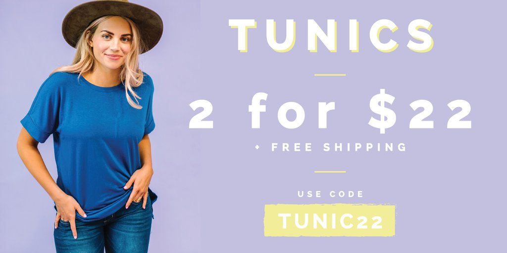 Cents of Style – 2 For Tuesday – 2 Summer Tunics for $22.00! FREE SHIPPING!