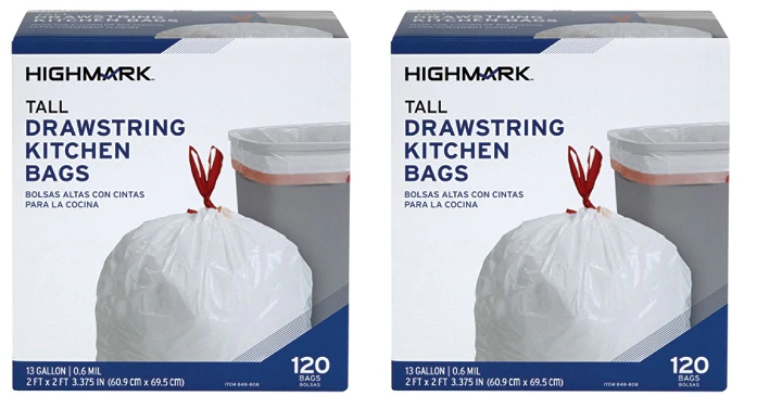 Highmark Trash Bags, 13 Gallons, Box Of 120 Bags Only $4.65 Shipped! (Reg. $13.50)