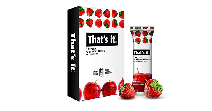 That’s it. Apple + Strawberry 100% Natural Real Fruit Bars – Now Just $12.74!