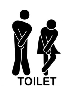 Funny Bathroom Wall Decal less than $3 Shipped!
