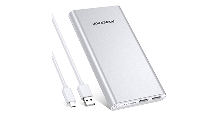 POWERADD Pilot 2GS 10000mAh Power Bank, Dual USB Port 3.4A Portable Charger with High-Speed Charge – Just $13.49!