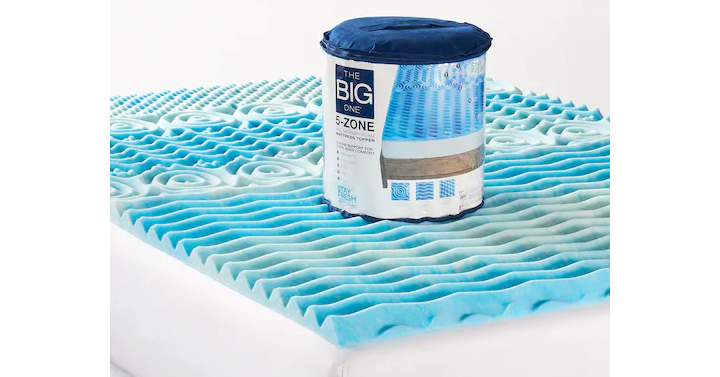 Kohl’s 30% Off! Earn Kohl’s Cash! Stack Codes! FREE Shipping! The Big One Gel Memory Foam Topper – Just $27.99!