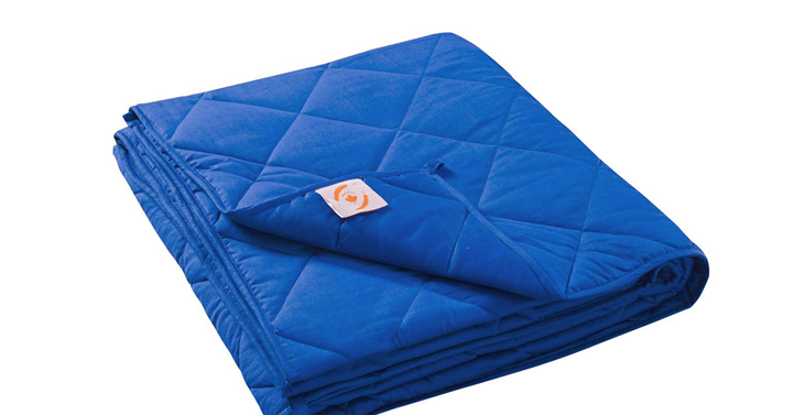 Maple Down Weighted Blanket 15 lbs with Glass Beads – Royal Blue 48”x72” – Just $35.99!