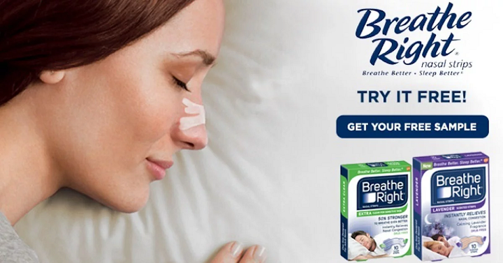 FREE Sample Of Breathe Right Strips!