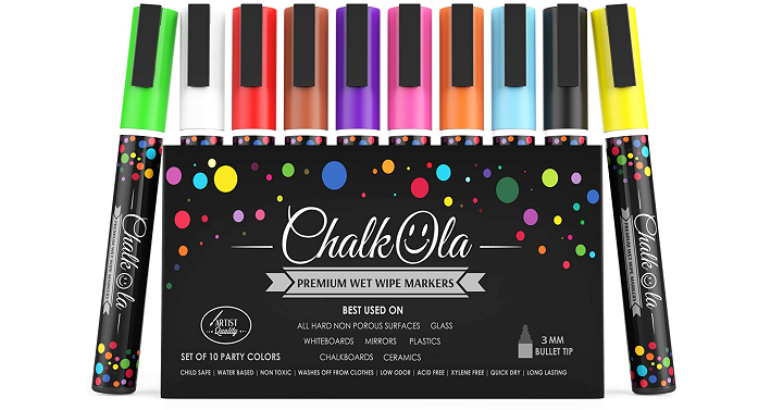 Fine Tip Chalk Markers (Pack of 10) Only $12.95!