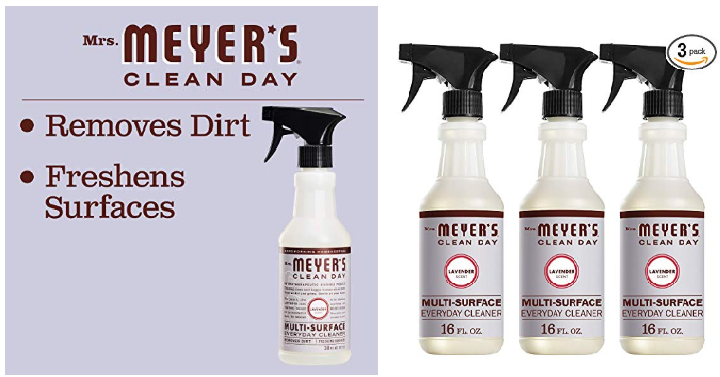 Mrs. Meyer’s Multi-Surface Everyday Cleaner, Lavender,(Pack of 3) Only $7.96 Shipped!