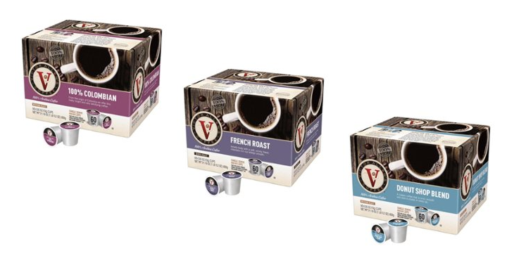 Select Victor Allen’s 60-ct. coffee pods as low as $9.99!