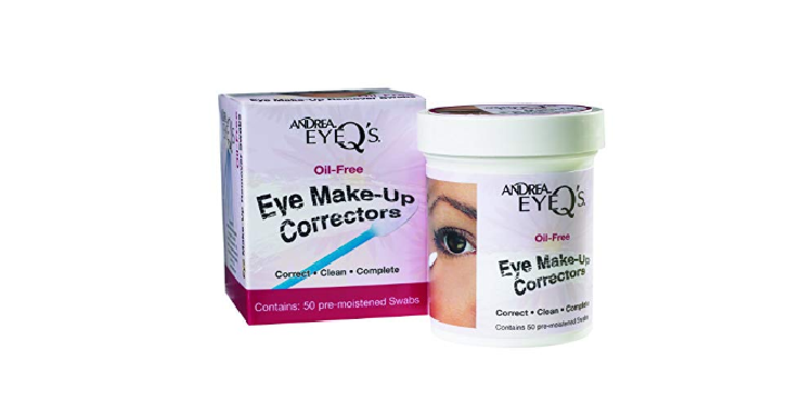 Andrea Eyeq’s Oil-free Eye Make-up Pre-moistened Swabs, 50 Count Only $1.60!
