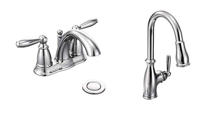 Kitchen or Bathroom Upgrade? Save up to 67% on select Moen faucets!