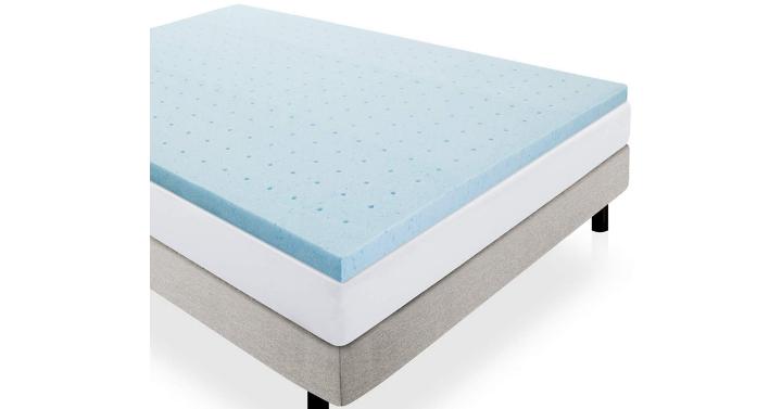 LUCID 2″ Gel Infused Ventilated Memory Foam Mattress Topper (Full) – Only $23.36!