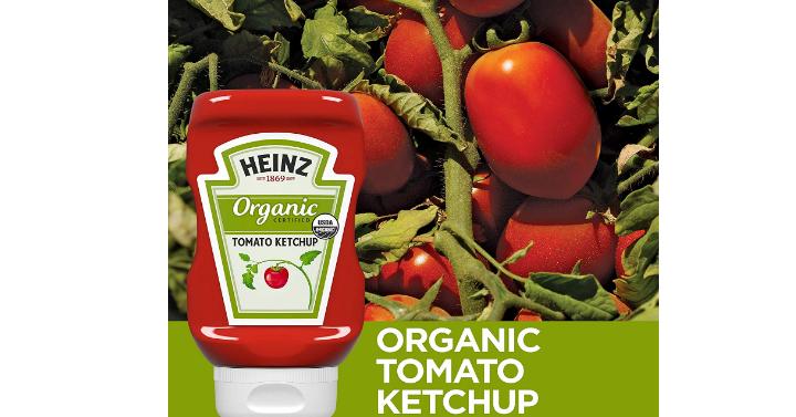 Heinz Organic Tomato Ketchup (14 oz Bottles, Pack of 6) – Only $11.29!