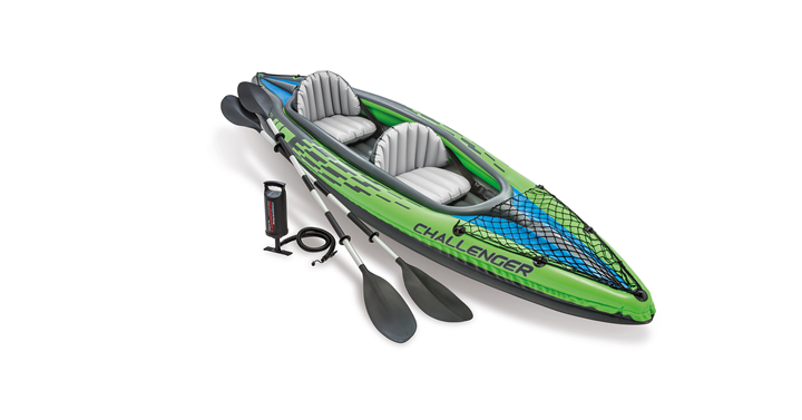 Intex Challenger K2 Inflatable Kayak with Oars and Hand Pump – Just $54.67!
