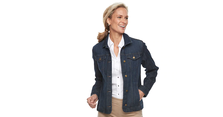 Kohl’s 30% Off! Earn Kohl’s Cash! Stack Codes! FREE Shipping! Women’s Croft & Barrow Button-Down Jacket – Just $20.99!