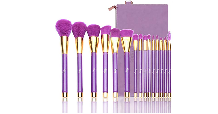 Professional Makeup Brushes with Cosmetic Bag – 15 Pieces – Just $8.53!