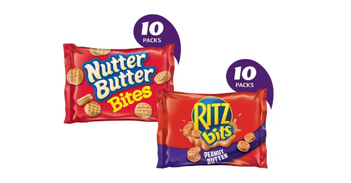 Nabisco Peanut Butter Mix, Ritz Bits & Nutter Butter Bites, 20 Count – Only $6.63!