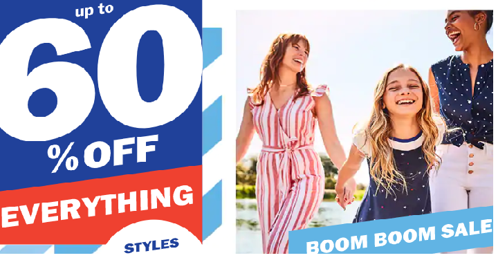 Old Navy: Take 60% off Everything for the Family! Shop 4th of July Clothing & Accessories Now!