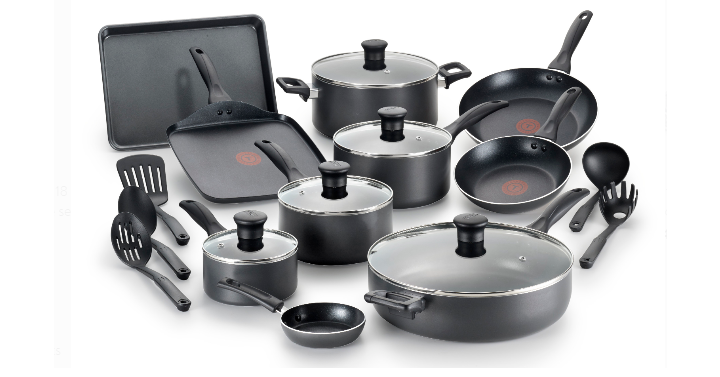 T-fal Easy Care Thermo-Spot Non-Stick Cookware Set, 20 Piece Only $59.99 Shipped! (Reg. $80)
