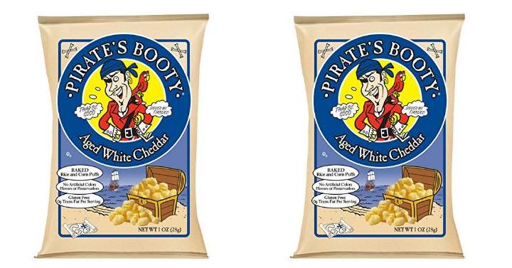 Pirate’s Booty Snack Puffs, Aged White Cheddar, 1 Ounce (Pack of 24) – Only $8.99!