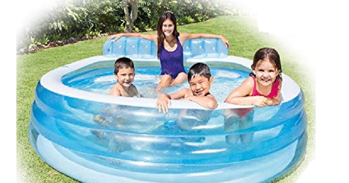 Intex Swim Center Inflatable Family Lounge Pool Only $23.99!
