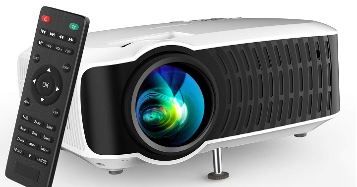 DBPOWER 2019 LCD Video Projector Only $80.74 Shipped!